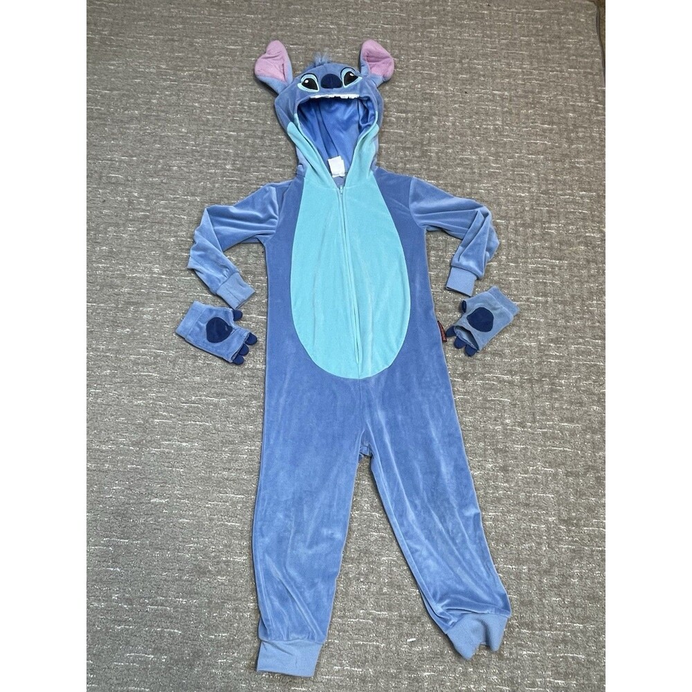 Disney Lilo & Stitch Costume Sleepwear Pajamas Plush PJs Kids Unisex M Medium